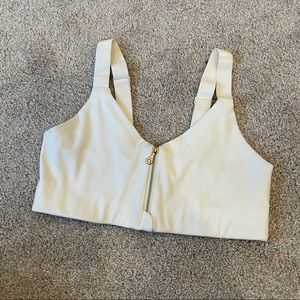 Girlfriend Collective Monroe Bra Ivory Size Medium